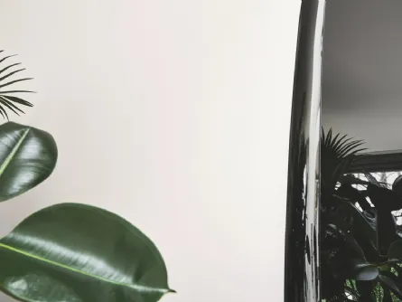 Specchio con cornice in vetro Colette di Calligaris