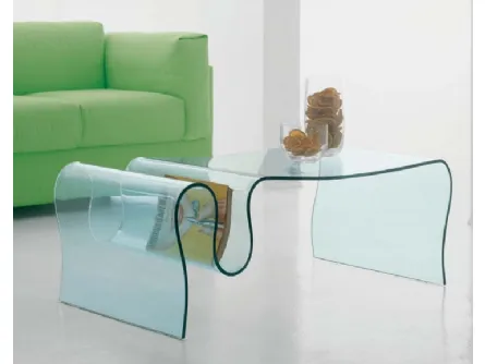 Tavolino Magia con divano verde