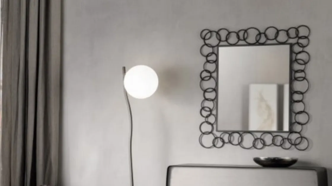 Specchiera in ferro patinato Mondrian di Cantori