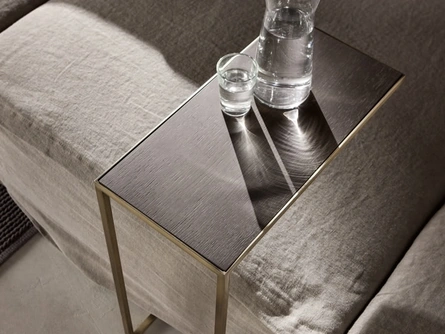 Tavolino Narciso C in legno e metallo di Cantori