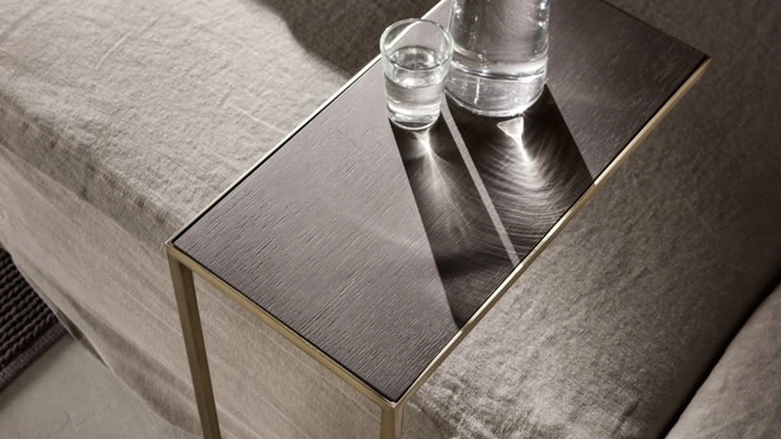 Tavolino Narciso C in legno e metallo di Cantori