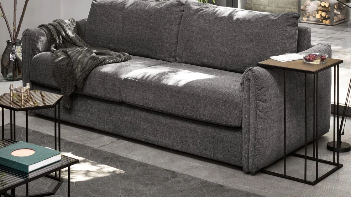 Tavolino da divano con top in ceramica e struttura in metallo Renee 03 di Calligaris