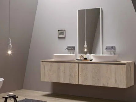 Mobile da Bagno sospeso in rovere 45 04 di Birex