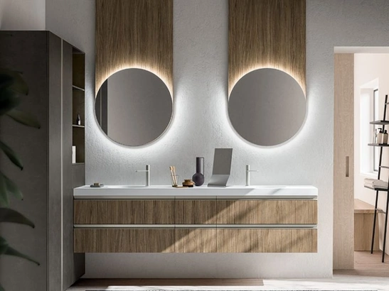 Mobile da Bagno sospeso Cartabianca 03 di Cerasa