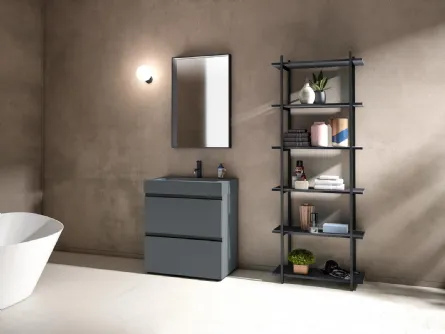 Mobile da Bagno a terra Gola Up 08 in Fenix NTM grigio bromo di Birex