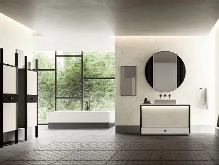 Mobile da Bagno Honey in Laminam Statuarietto di Cerasa