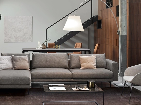 Divano con penisola Rod di Calligaris