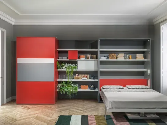 Letto a scomparsa trasformabile Living 11 Penelope 2 Dining di Clei
