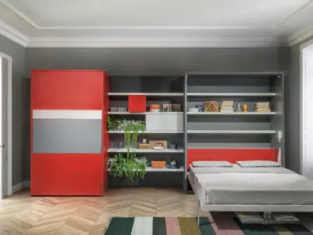 Letto a scomparsa trasformabile Living 11 Penelope 2 Dining di Clei