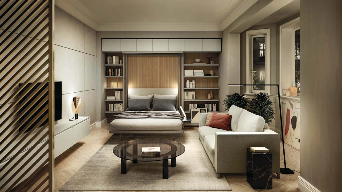 Letto a scomparsa LGM 2-0 Book Table di Clei