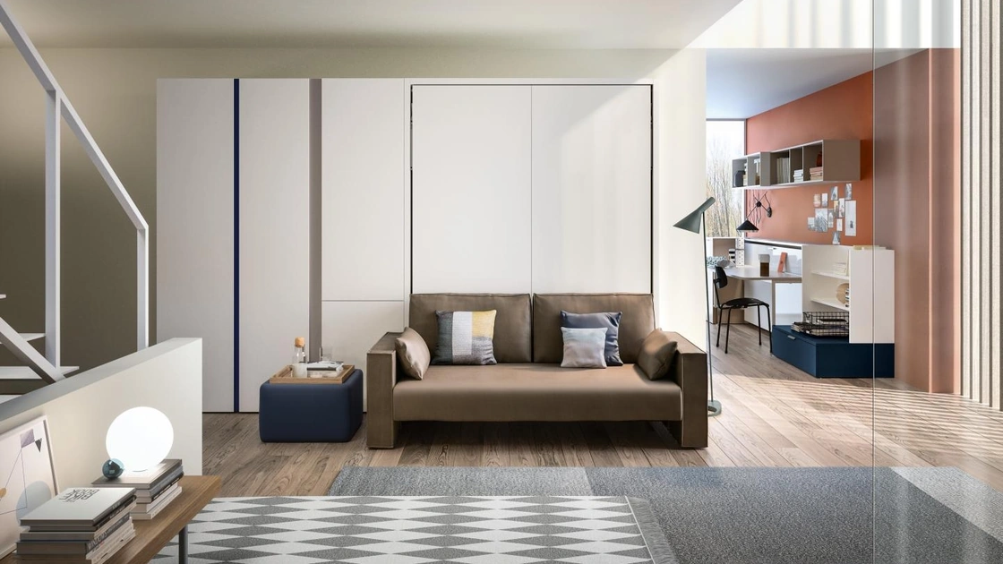 Letto a scomparsa Penelope 2 Sofa 02 di Clei