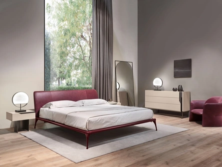 Letto moderno in pelle Iseo 24 di Cantori