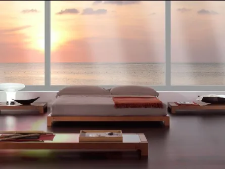 Letto matrimoniale in legno Linea Iride di Fratelli Elli