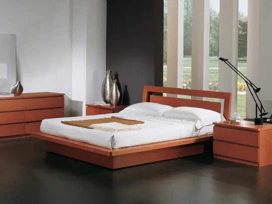 Letto in legno con testiera Greta di Fratelli Elli