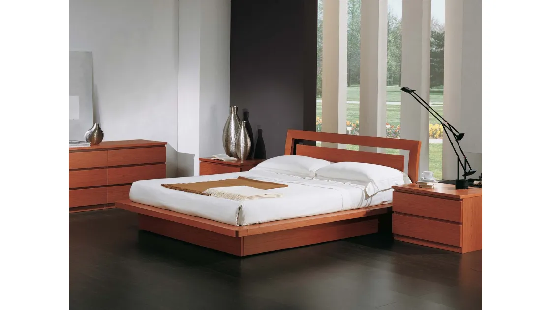 Letto in legno con testiera Greta di Fratelli Elli