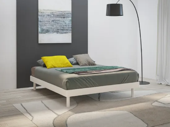 Letto sommier Reno in laccato opaco di Giessegi