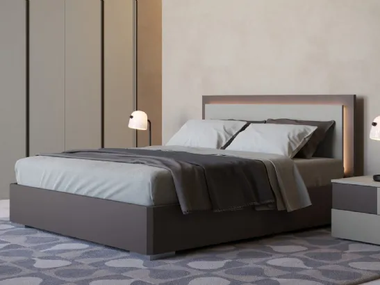 Letto con testiera Mies di Calligaris