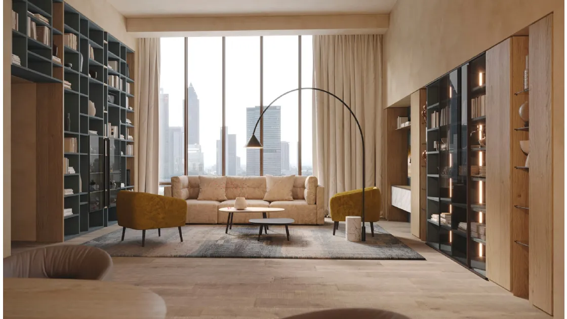 Libreria componibile LV701 di Giessegi
