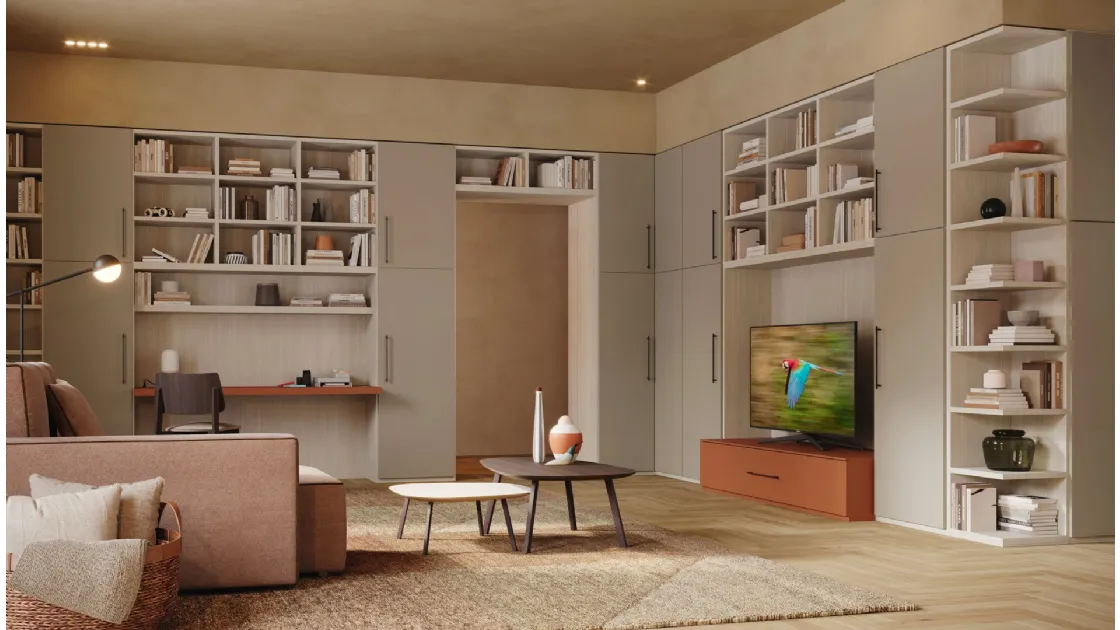 Libreria a muro LV722 di Giessegi