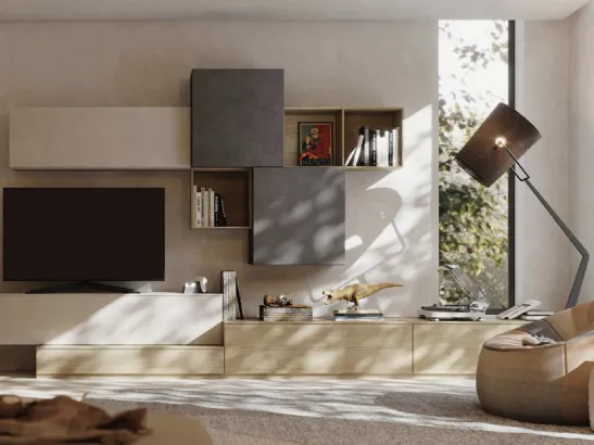 Parete Attrezzata Living LV729 di Giessegi