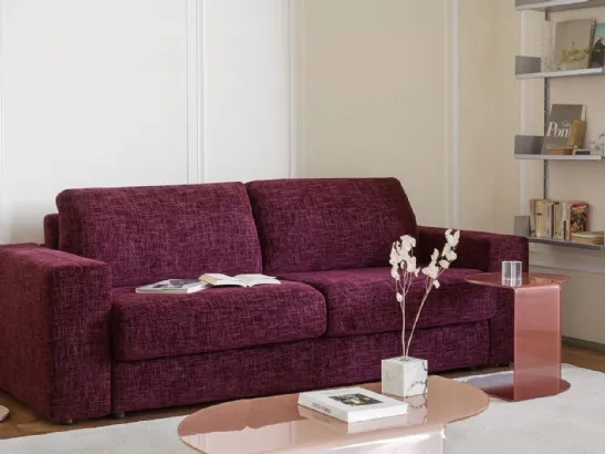 Divano Letto lineare in tessuto Convert-XL di Calligaris