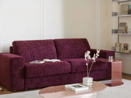 Divano Letto lineare in tessuto Convert-XL di Calligaris