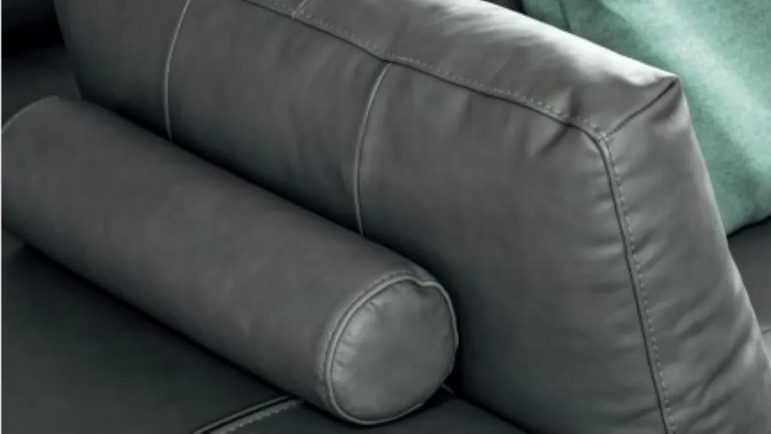 Divano relax in pelle Dado di Calligaris