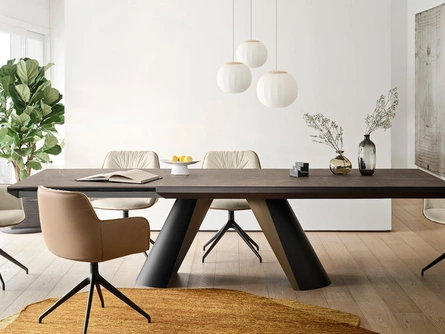 Sedia Cocoon con base girevole di Calligaris