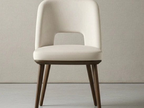 Sedia in pelle Foyer di Calligaris