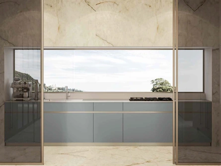Cucina Moderna lineare Daytona Natural di Arrex